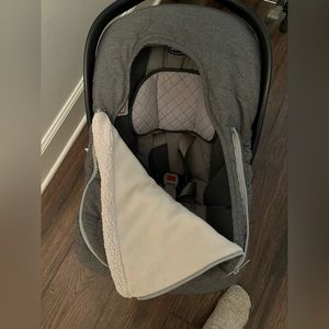Car seat cover, grey